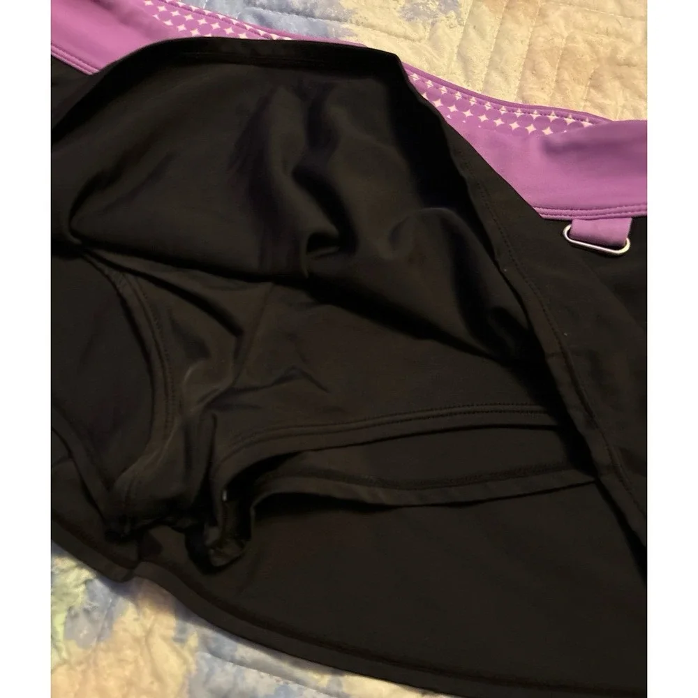 Nike Girl's Black & Purple Activewear Skirt Skort or Swim‎ Bottoms, Size 10